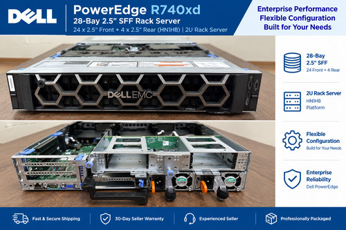 Dell poweredge r740xd - poweredge, 2u